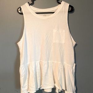 American Eagle white tank